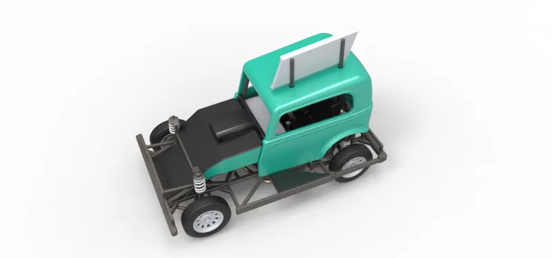 New Zealand Ministock car Scale 1:25 - Model preview 4