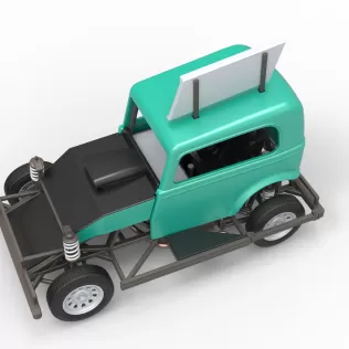 New Zealand Ministock car Scale 1:25 - Model thumbnail 4