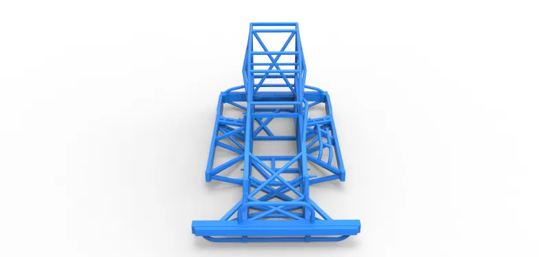 Frame of New Zealand Superstock car Version 4 Scale 1:25 - Model preview 6