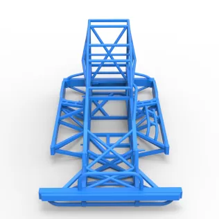 Frame of New Zealand Superstock car Version 4 Scale 1:25 - Model thumbnail 6