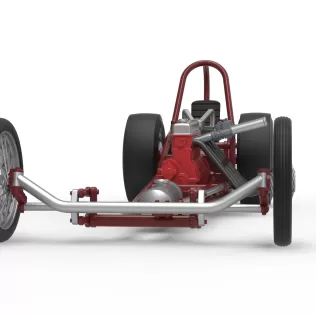 Vintage Front engine dragster Base Version 6 Scale 1:25 - Model thumbnail 6