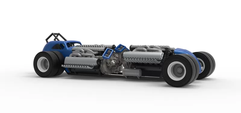 Vintage AWD Dragster Scale 1:25 - Model preview 25