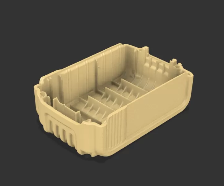 DeWALT 18V 5Ah Battery 3D Scan STL for 3d print - Model preview 2