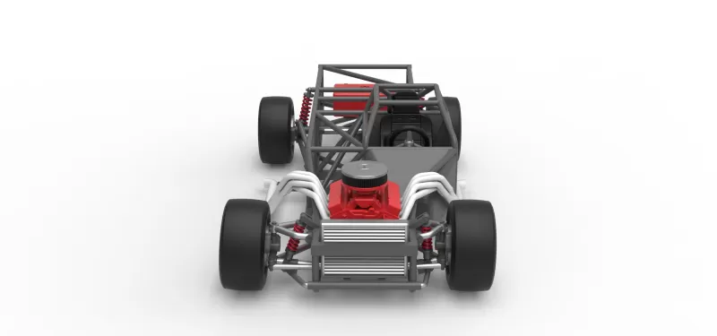 Vintage Asphalt Outlaw Super late model Base Scale 1:25 - Model preview 8