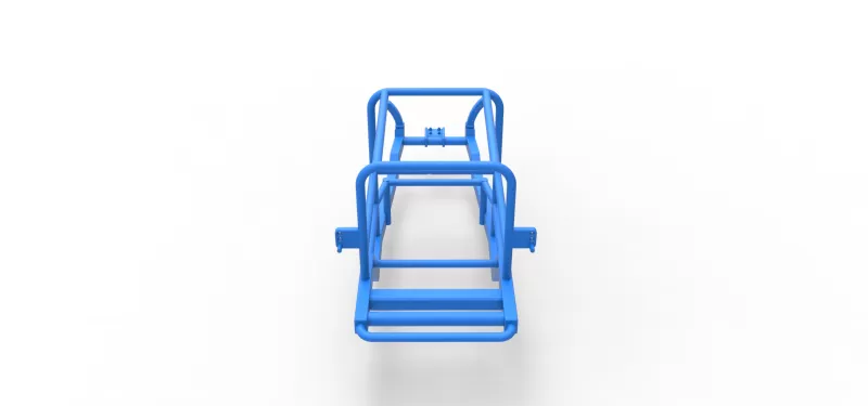 Frame of Vintage Supermodified stock car V2 Scale 1:25 - Model preview 13