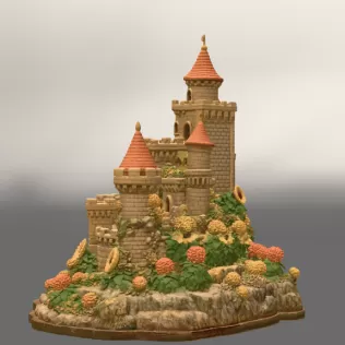 Sunflower Fantasy Castle STL File for 3D Print - Model thumbnail 10