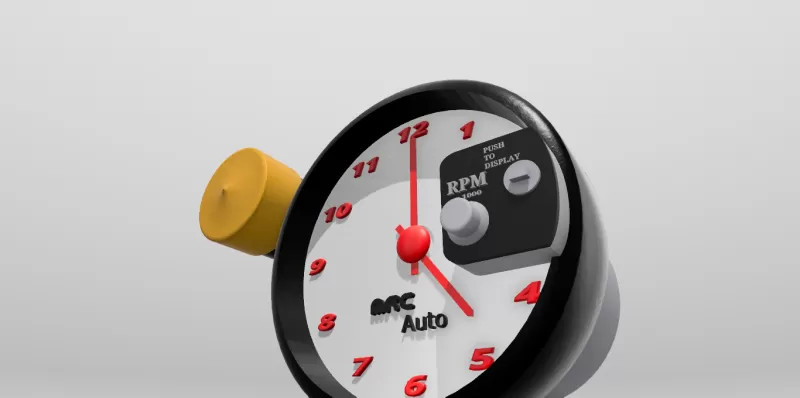 Tachometer Clock - Model preview 3