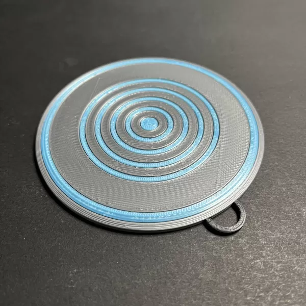 1982 Tron Disc Christmas Tree Ornament - Model preview 3