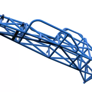 Frame of Supermodified front engine race car V3 Scale 1:25 - Model thumbnail 3