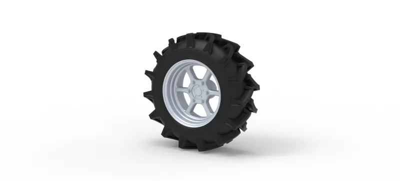 Wheel of Mud truck Scale 1:25 - Model preview 7