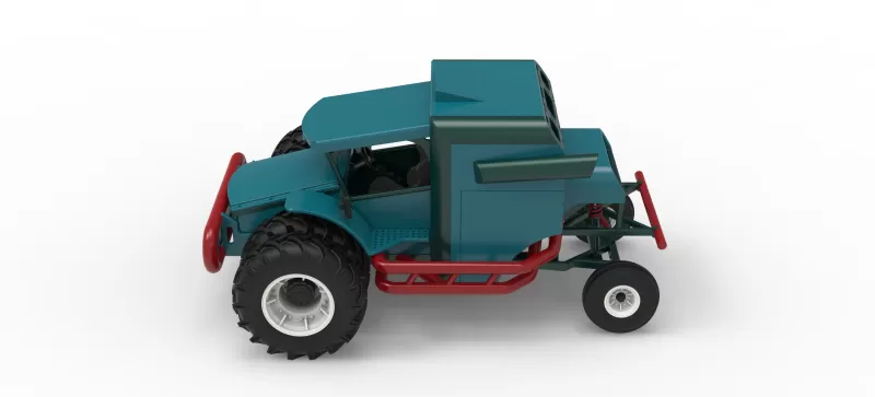 Racing Combine Harvester Version 2 Scale 1:25 - Model preview 10
