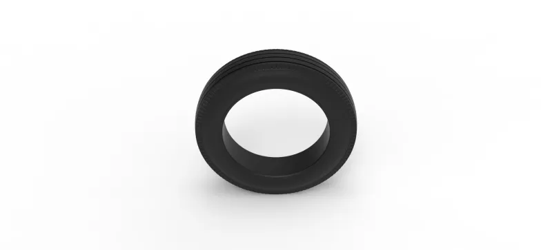 Vintage dirt tire Version 1 Scale 1:25 - Model preview 6