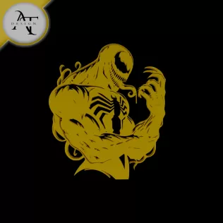 Venom - Marvel - Silhouette - 2D Wall Art Decor
