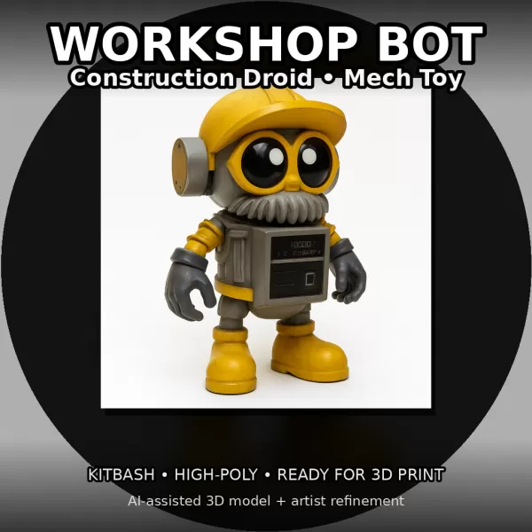 Kitbash Toy Heroes – High-Poly Character Pack (7 Figures) - Model preview 10