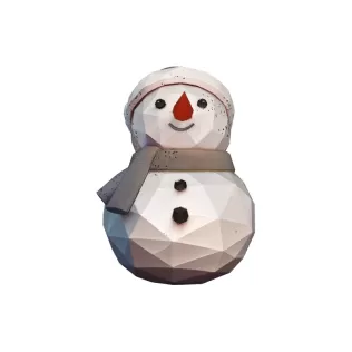 Ice Beer Snowman 3D Model - Model thumbnail 3