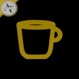 Simple Coffee Cup Symbol - 2D Art