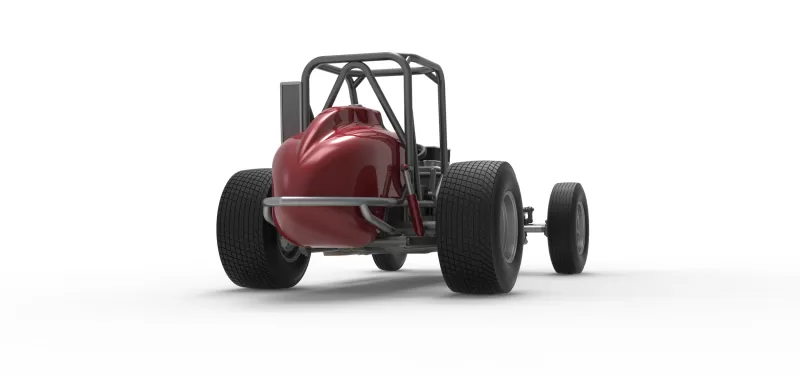 Dirt Silver Crown Champ car Base Version 2 Scale 1:25 - Model preview 19