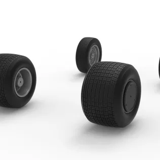 Wheel Set of Dirt Silver Crown Car Scale 1:25 - Model thumbnail 9