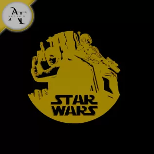 Star Wars - Silhouette - 2D Wall Art Decor