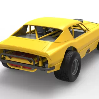 Vintage Dirt late model Race car Version 2 Scale 1:25 - Model thumbnail 18