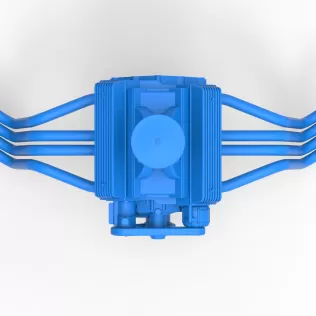 Engine V8 for vintage dragster Version 9 Scale 1:25 - Model thumbnail 7