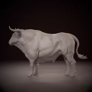 Ox bull 3D print model - Model thumbnail 5