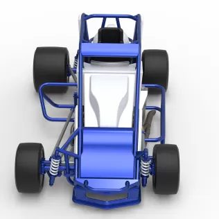 Pavement Silver Crown Car Scale 1:25 - Model thumbnail 8