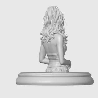 Zendaya 3D Bust - Model thumbnail 7