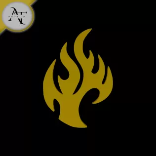 Simple Flame Symbol - 2D Art
