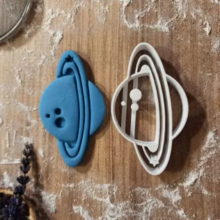 Ringed Planet Cookie & Clay Cutter, Gift for Space Lovers