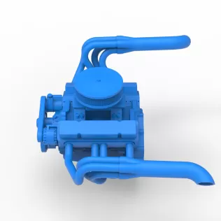 Engine of New Zealand Vintage Stock car Scale 1:25 - Model thumbnail 9