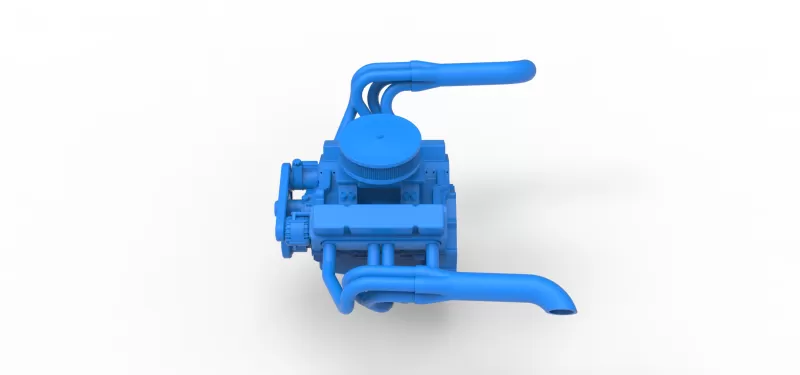 Engine of New Zealand Vintage Stock car Scale 1:25 - Model preview 9