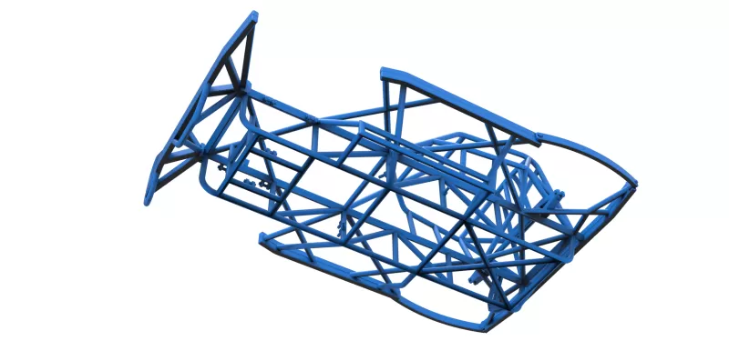 Frame of BriSCA Formula 2 Stock Car Scale 1:25 - Model preview 3