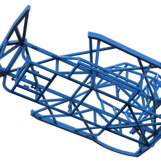 Frame of BriSCA Formula 2 Stock Car Scale 1:25 - Model thumbnail 3