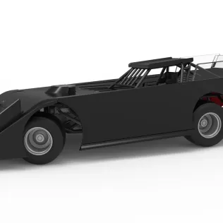 Wedge Dirt Late model while turning Scale 1:25