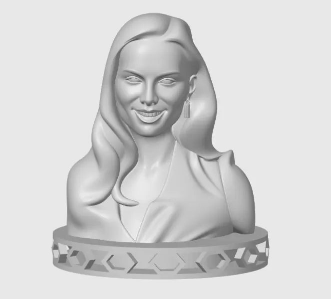 Kate Beckinsale 3D Bust Print - Model preview 2