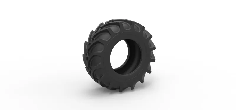 Tractor tire 37 Scale 1:25 - Model preview 1