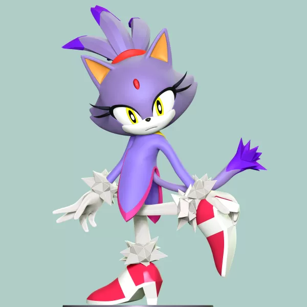 Blaze The Cat - Sonic the Hedgehog - Model preview 1