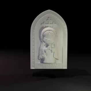 Virgen de la Soledad - MODELO IMPRIMIBLE 3D - Model thumbnail 2