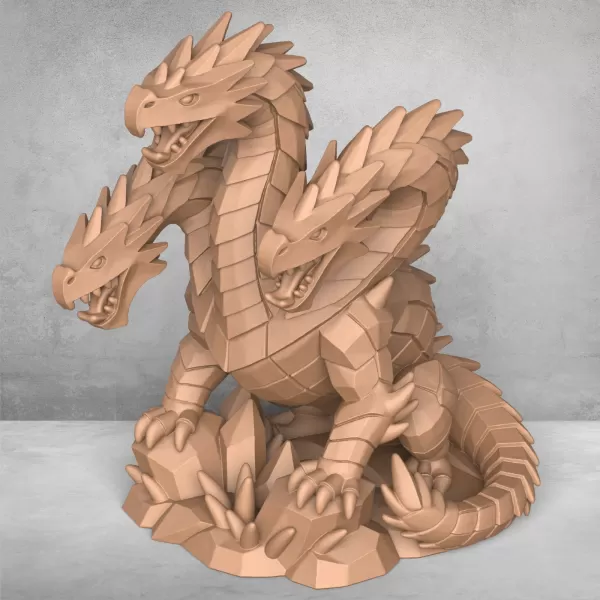 Monster Dragon Sculpture - Model preview 6
