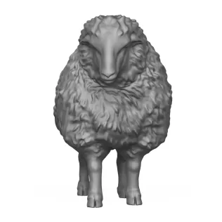 Standing Sheep 3D Print Model - Model thumbnail 2