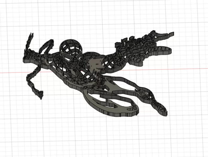 Silhouette Spider Man - Marvel Wall art - Model preview 2