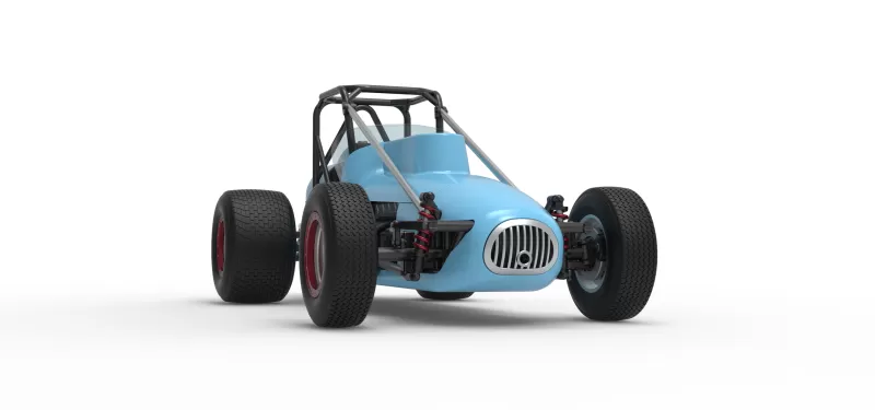 Dirt Silver Crown Champ car Scale 1:25 - Model preview 27