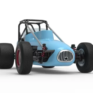 Dirt Silver Crown Champ car Scale 1:25 - Model thumbnail 27