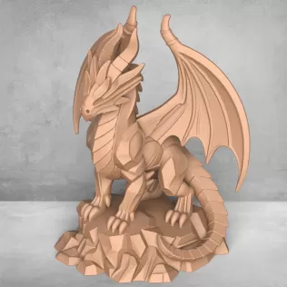 Ancient Dragon Statue - Model thumbnail 5
