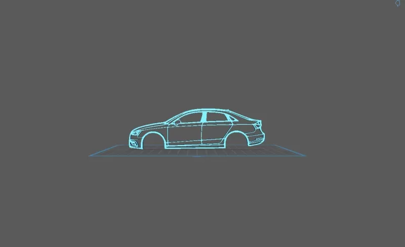 Audi - A3 2015 Wall Art - Model preview 1