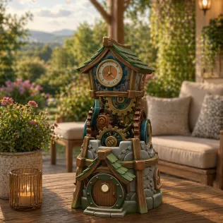 Fantasy Clock Tower STL File for 3D Printing - Model thumbnail 2