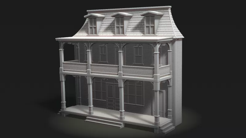 Greenfield General Store Facade - Model preview 3