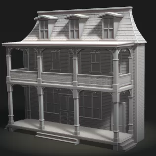 Greenfield General Store Facade - Model thumbnail 3