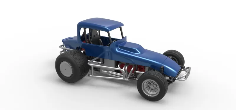 Vintage Sprint car Version 2 Scale 1:25 - Model preview 24